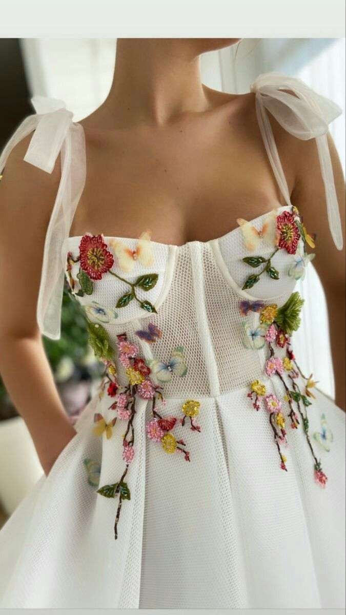 Flower dress gown