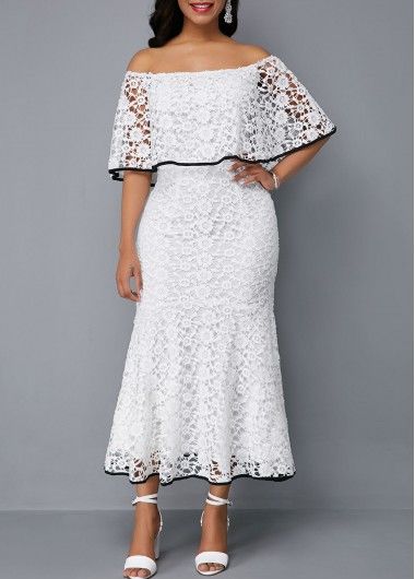 Short white gown